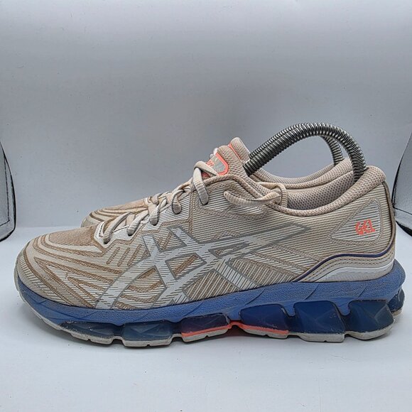 Asics Gel Quantum 360 7 Womens Size 8 White Blue Athletic Shoes Walking Outdoors - Picture 13 of 13
